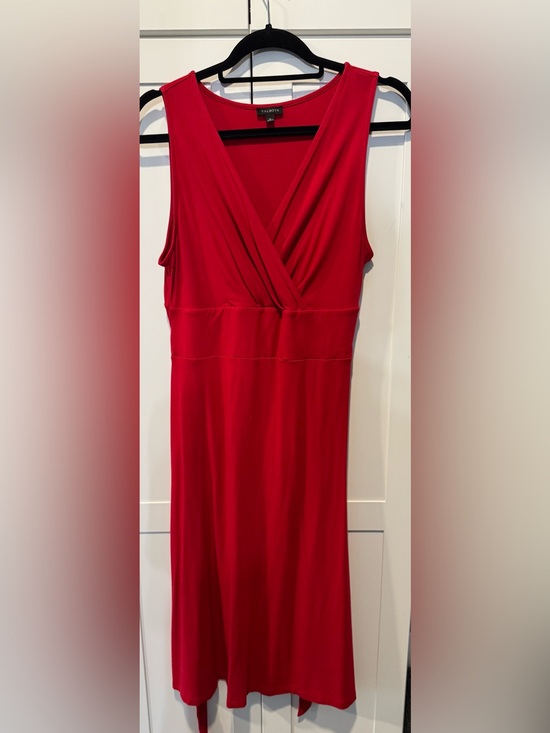 Talbots Dresses & Skirts - Talbots Red Sleeveless V-Neck Wrap Dress